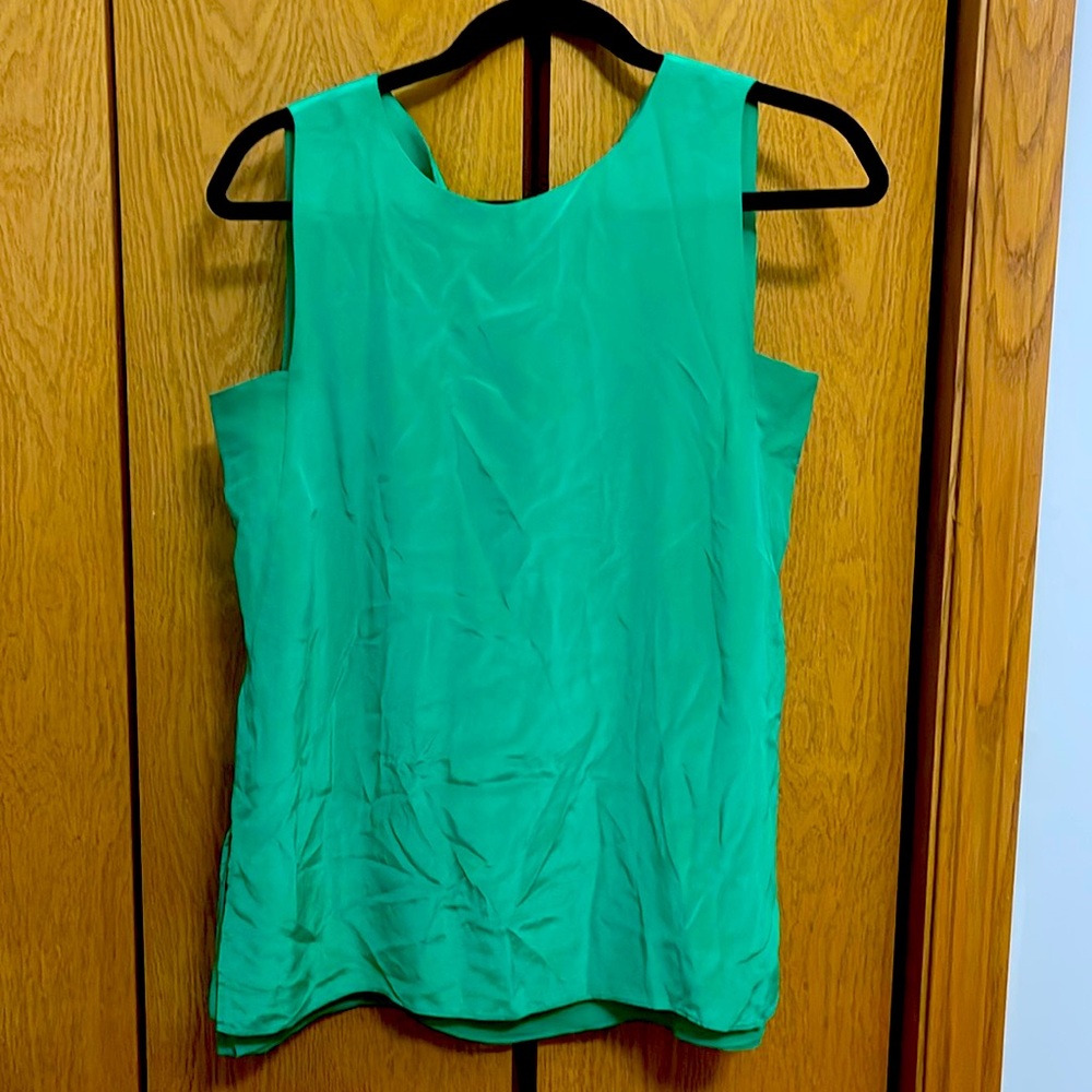 Pretty, silk, sleeveless top